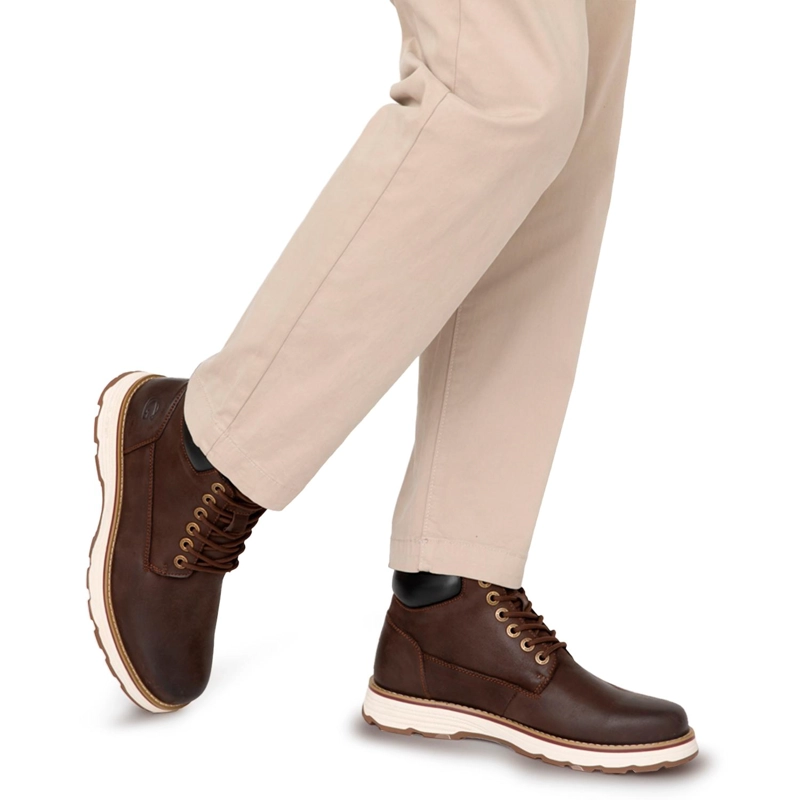 BOTIN DE CUERO HOMBRE GUANTE MARRON RODEO - 2