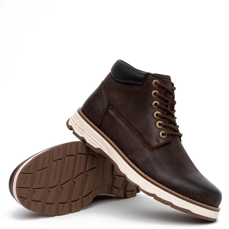 BOTIN DE CUERO HOMBRE GUANTE MARRON RODEO - 4