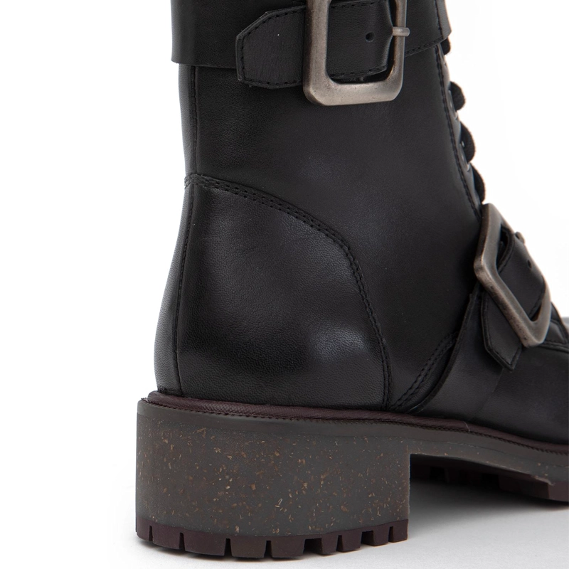 BOTIN DE CUERO MUJER GACEL NEGRO LARA - 4