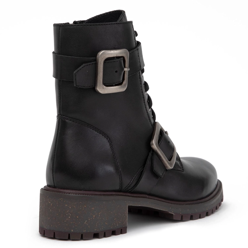 BOTIN DE CUERO MUJER GACEL NEGRO LARA - 5