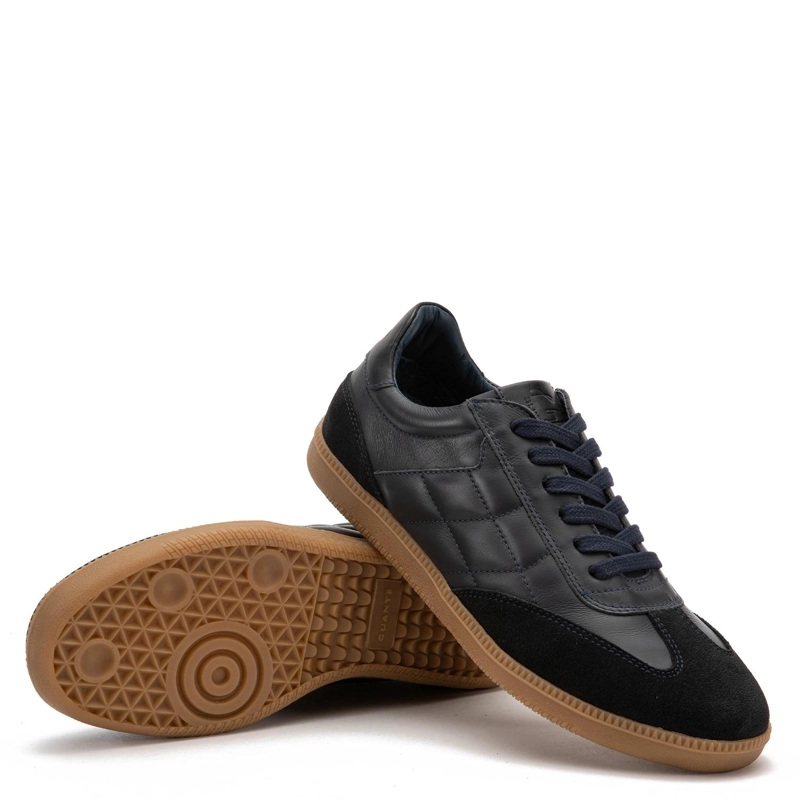 ZAPATILLA DE CUERO HOMBRE GUANTE MARINO KEITH - 4