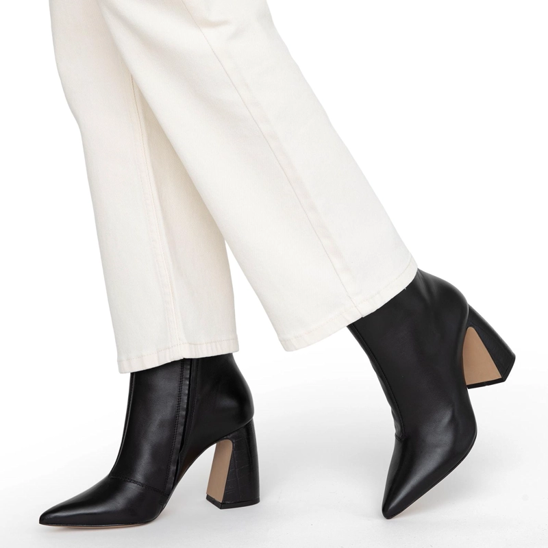 BOTIN DE CUERO MUJER GACEL NEGRO TAMY 0661028 - 2