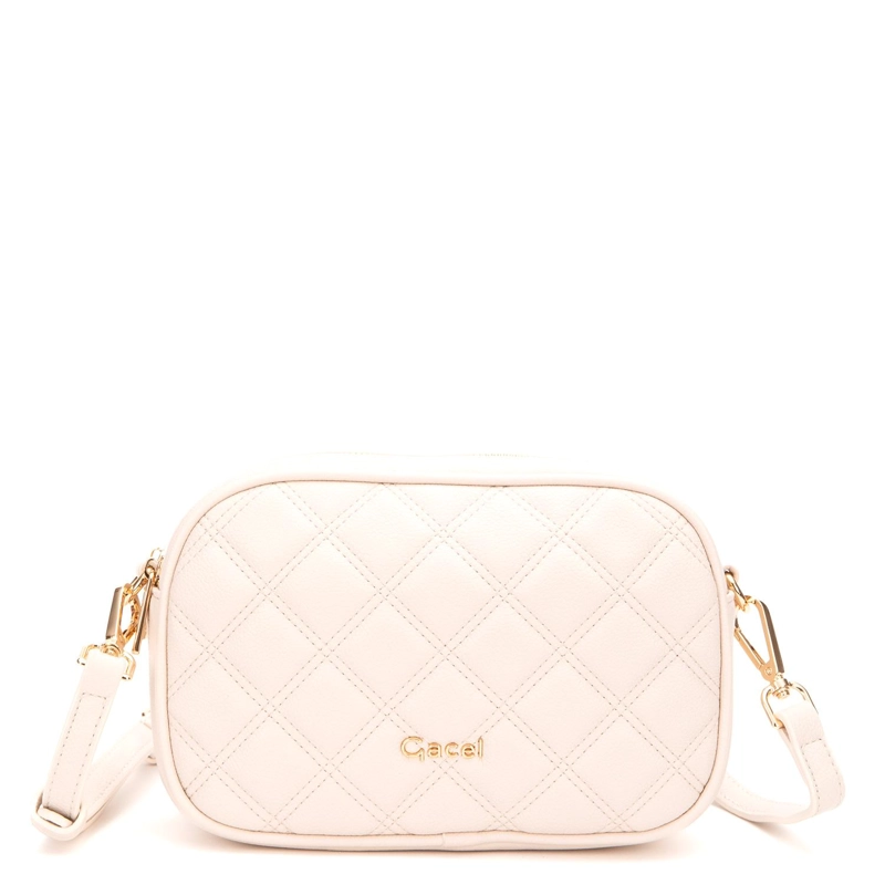 CARTERA MUJER GACEL OFF WHITE BANDOLERA GRANDE - 2