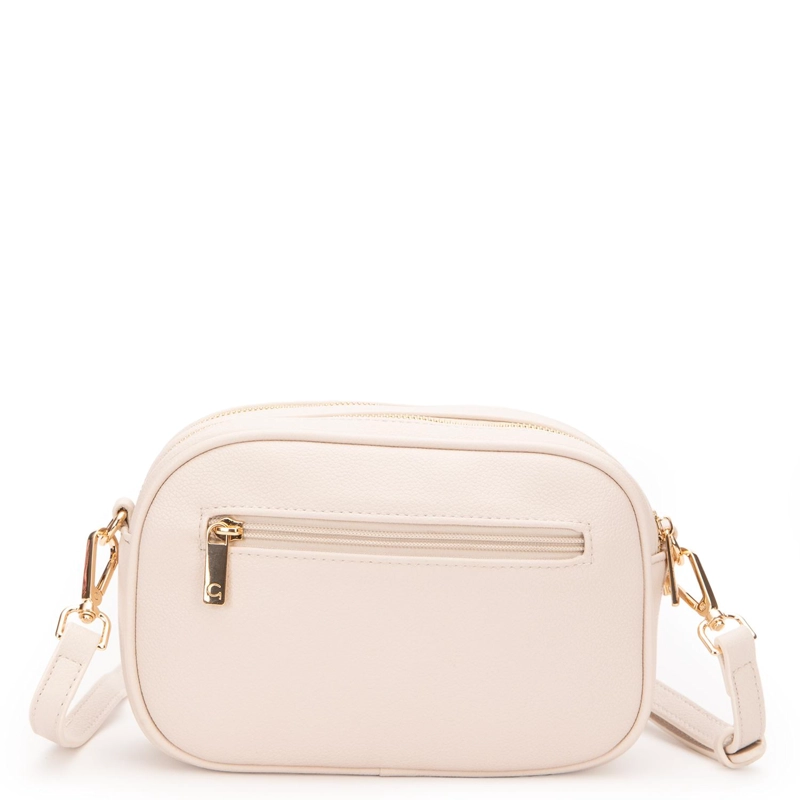CARTERA MUJER GACEL OFF WHITE BANDOLERA GRANDE - 4