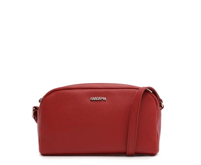 CARTERA MUJER ANACAPRI ROJO BANDOLERA PEQUEÑA - 1
