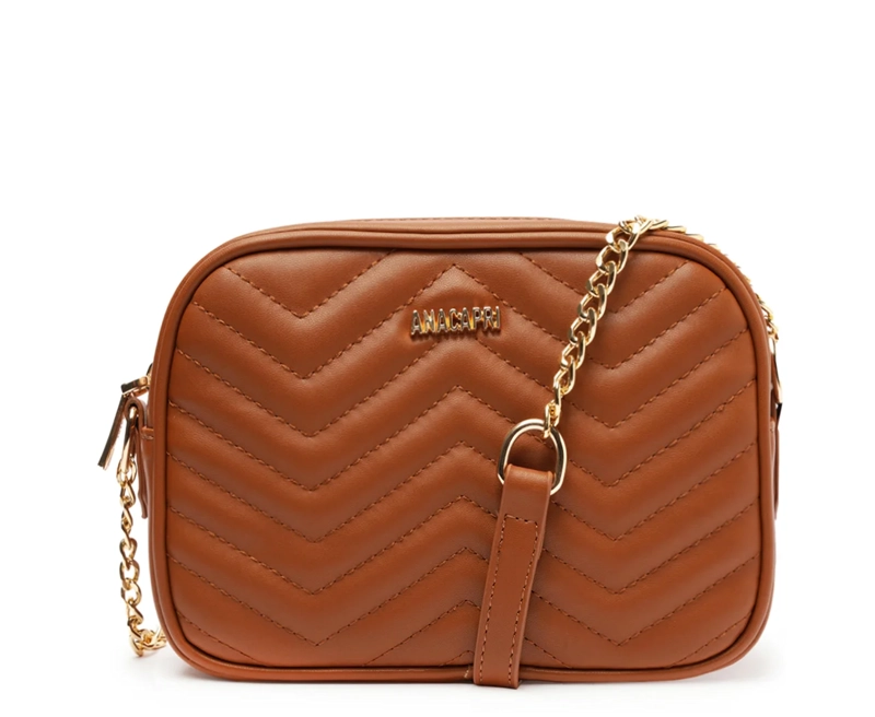 CARTERA MUJER ANACAPRI CAFE  BANDOLERA MEDIANA - 1