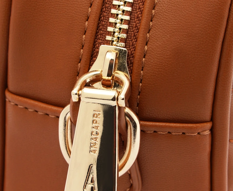 CARTERA MUJER ANACAPRI CAFE  BANDOLERA MEDIANA - 4