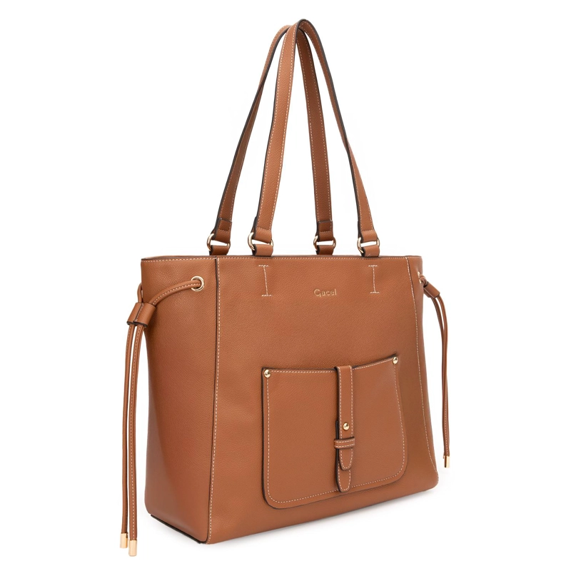 CARTERA MUJER GACEL TOSTADO SHOPPING - 3