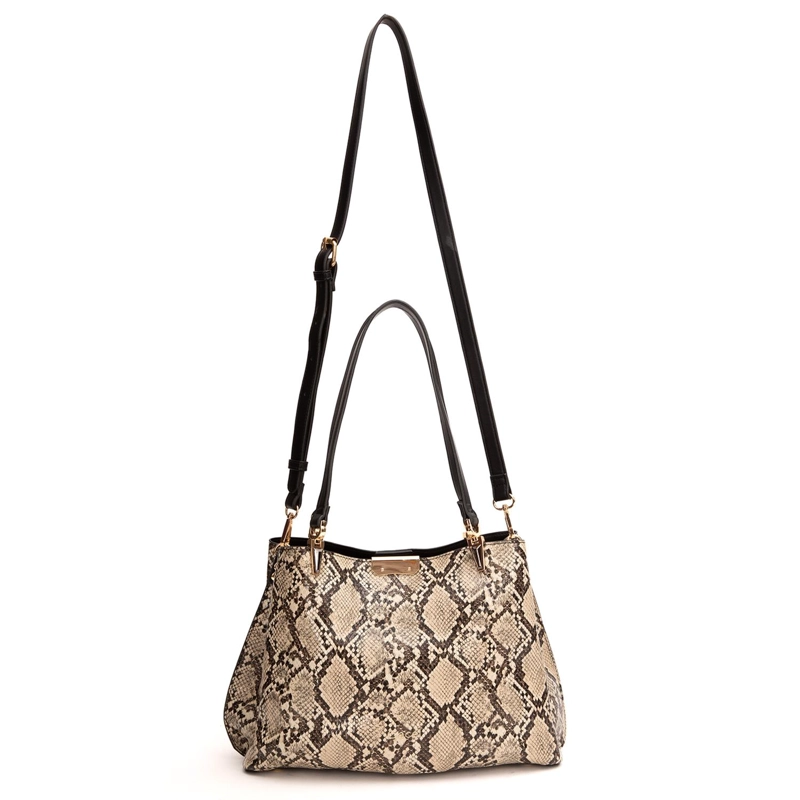 CARTERA MUJER GACEL OFF WHITE DOS ASAS GRANDE - 1