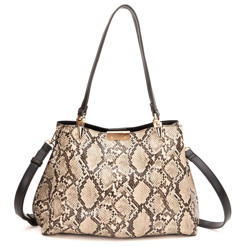 CARTERA MUJER GACEL OFF WHITE DOS ASAS GRANDE - 2