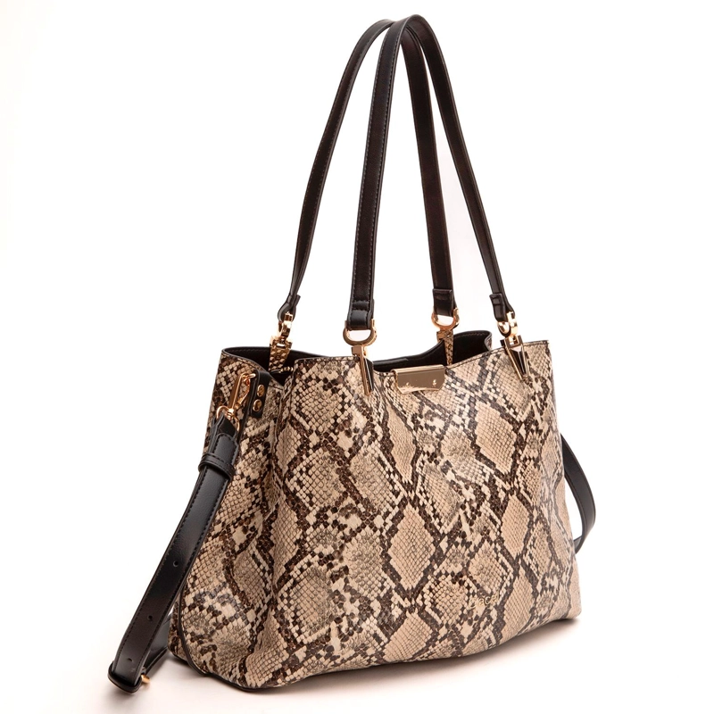 CARTERA MUJER GACEL OFF WHITE DOS ASAS GRANDE - 4