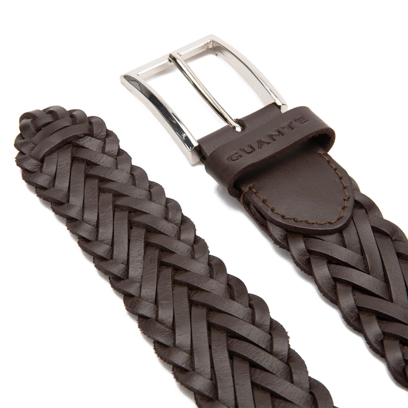 CINTURON DE CUERO HOMBRE GUANTE CHOCOLATE - 3