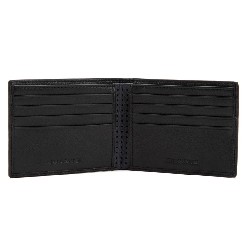 BILLETERA DE CUERO HOMBRE GUANTE NEGRO SIMPLE - 2