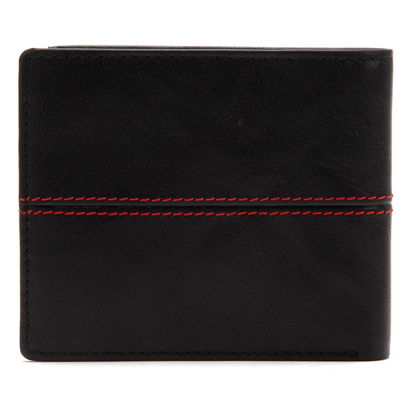 BILLETERA DE CUERO HOMBRE GUANTE NEGRO SIMPLE - 2