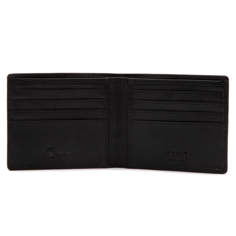BILLETERA DE CUERO HOMBRE GUANTE NEGRO SIMPLE - 3