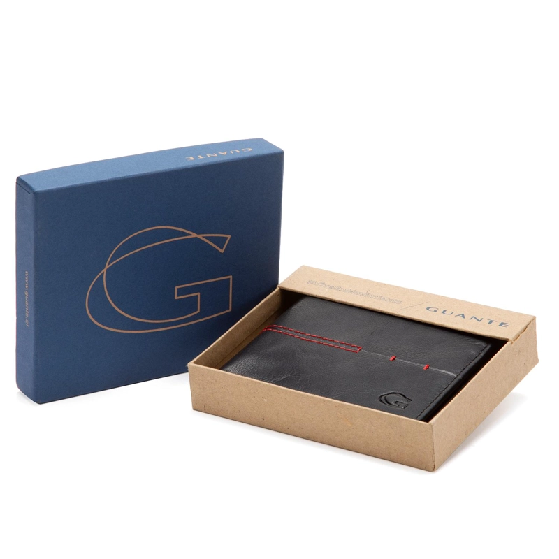 BILLETERA DE CUERO HOMBRE GUANTE NEGRO SIMPLE - 4