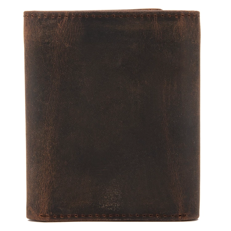 BILLETERA DE CUERO HOMBRE GUANTE CHOCOLATE SIMPLE - 3