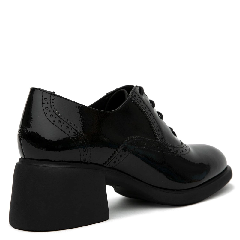 ZAPATO DE CUERO MUJER GACEL NEGRO WONDY - 5