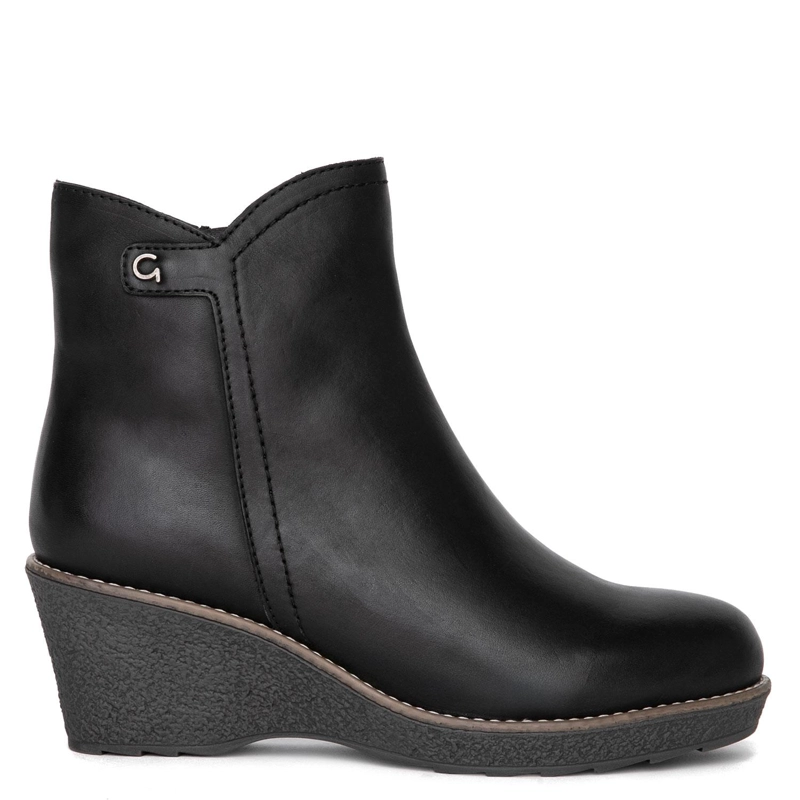 BOTIN DE CUERO MUJER GACEL NEGRO LEDA - 1
