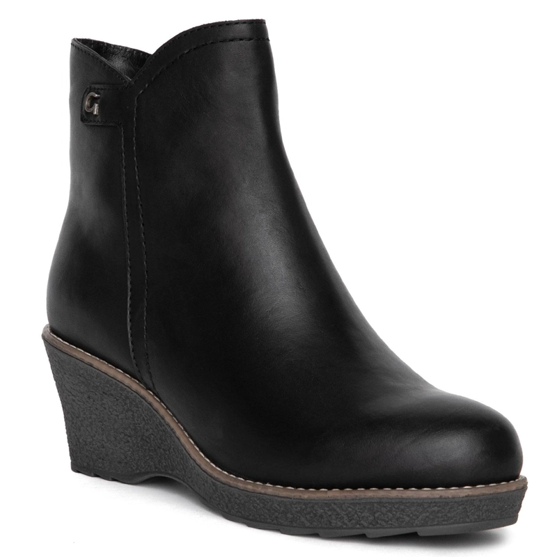 BOTIN DE CUERO MUJER GACEL NEGRO LEDA - 3