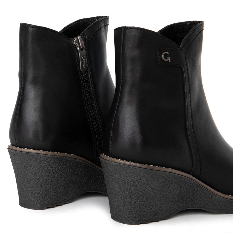 BOTIN DE CUERO MUJER GACEL NEGRO LEDA - 5