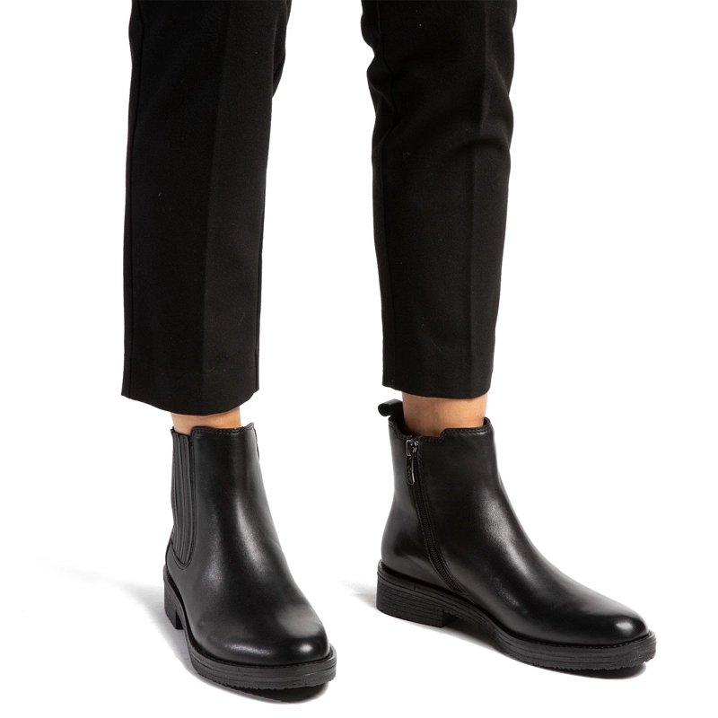 BOTIN DE CUERO MUJER GACEL NEGRO NORA - 2