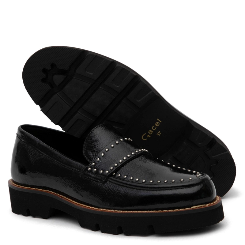 MOCASIN DE CUERO MUJER GACEL NEGRO MORGAN - 3