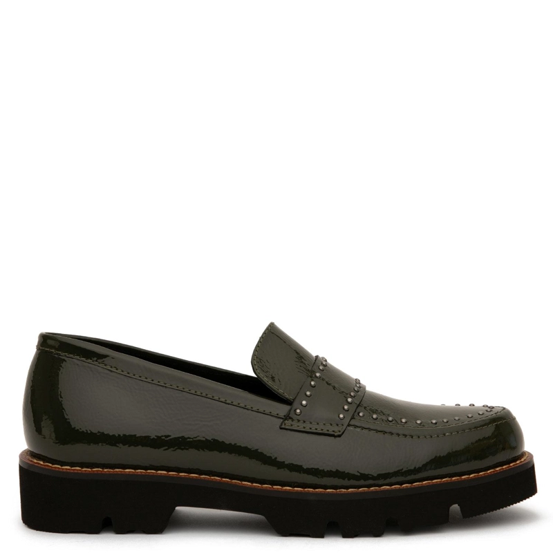 MOCASIN DE CUERO MUJER GACEL OLIVO MORGAN - 1