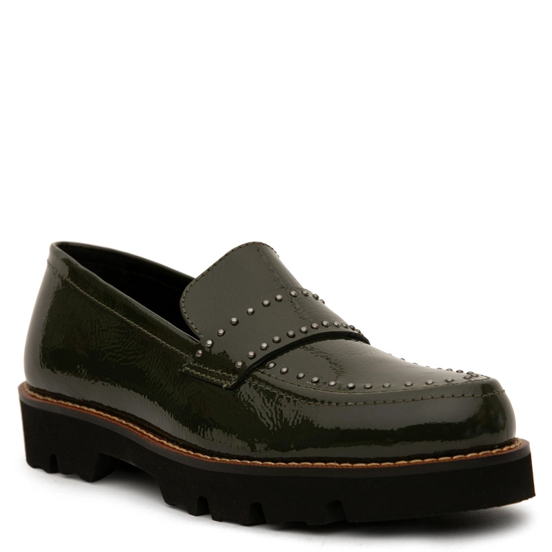 MOCASIN DE CUERO MUJER GACEL OLIVO MORGAN - 2