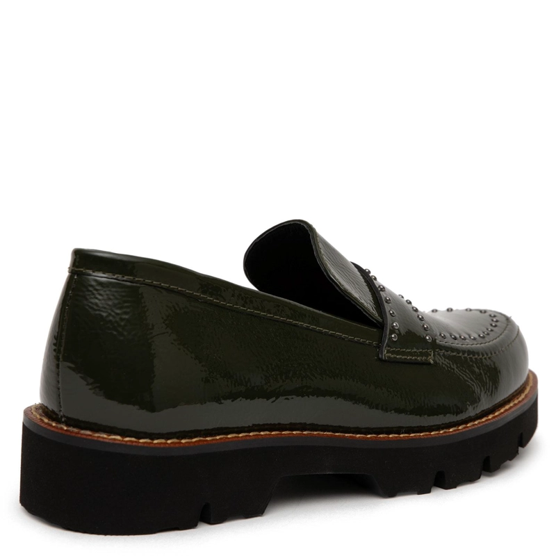 MOCASIN DE CUERO MUJER GACEL OLIVO MORGAN - 4