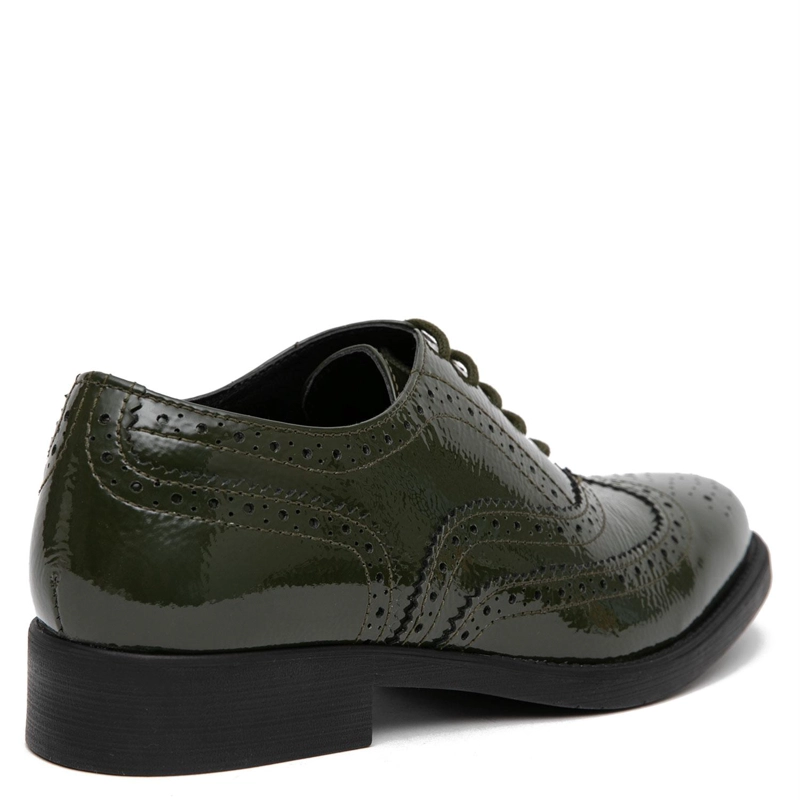 ZAPATO DE CUERO MUJER GACEL VERDE HORTENCIA - 4