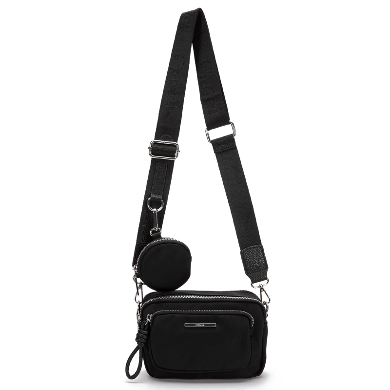 CARTERA MUJER GACEL NEGRO BANDOLERA PEQUEÑA - 1