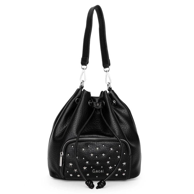 CARTERA MUJER GACEL NEGRO BUCKET - 2