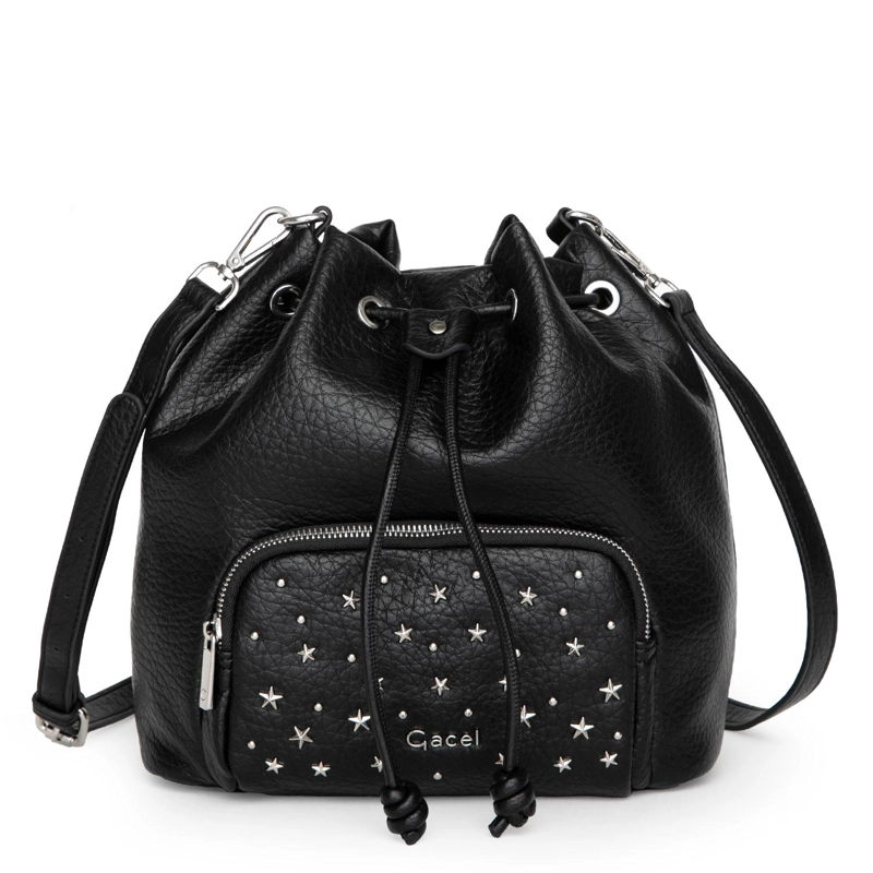 CARTERA MUJER GACEL NEGRO BUCKET - 5