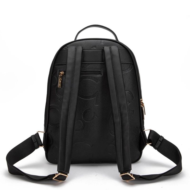 MOCHILA MUJER GACEL NEGRO GRANDE - 4