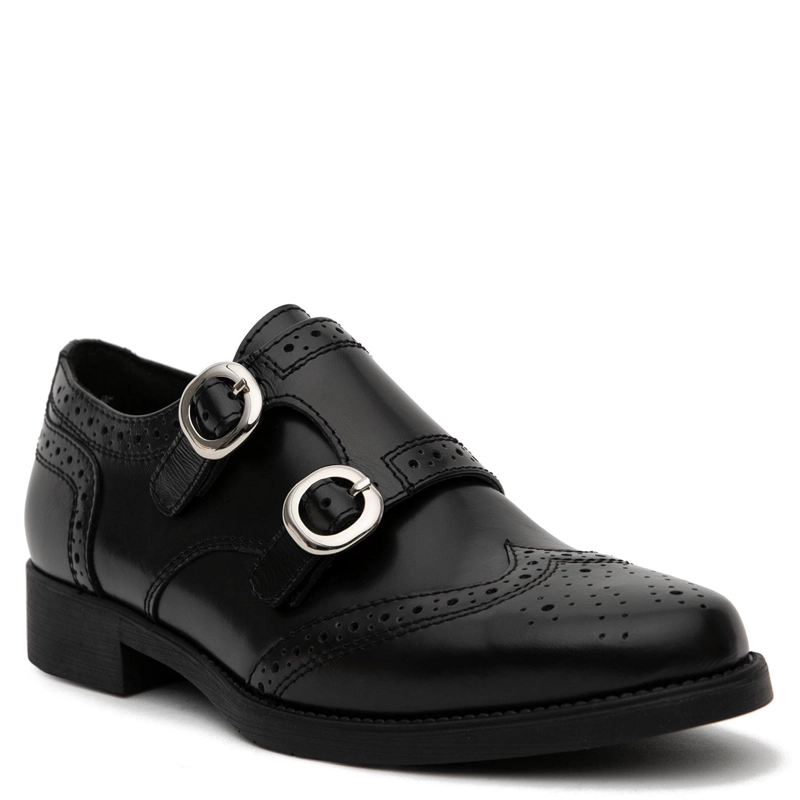 ZAPATO DE CUERO MUJER GACEL NEGRO HORTENCIA - 3