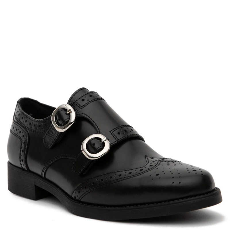 ZAPATO DE CUERO MUJER GACEL NEGRO HORTENCIA - 3