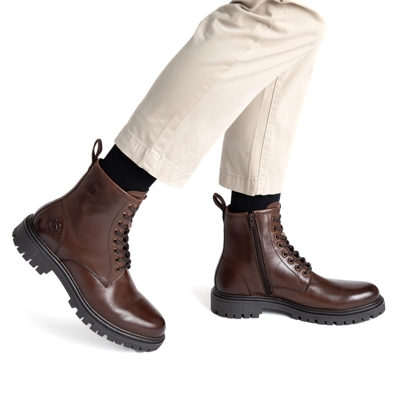 BOTIN DE CUERO HOMBRE GUANTE MARRON SINTRA - 2