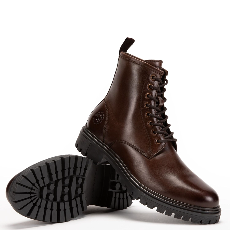 BOTIN DE CUERO HOMBRE GUANTE MARRON SINTRA - 4