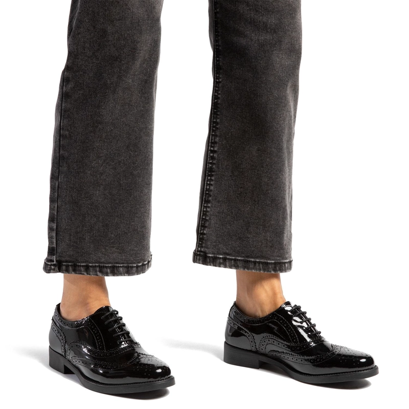 ZAPATO DE CUERO MUJER GACEL NEGRO HORTENCIA 0660828 - 2