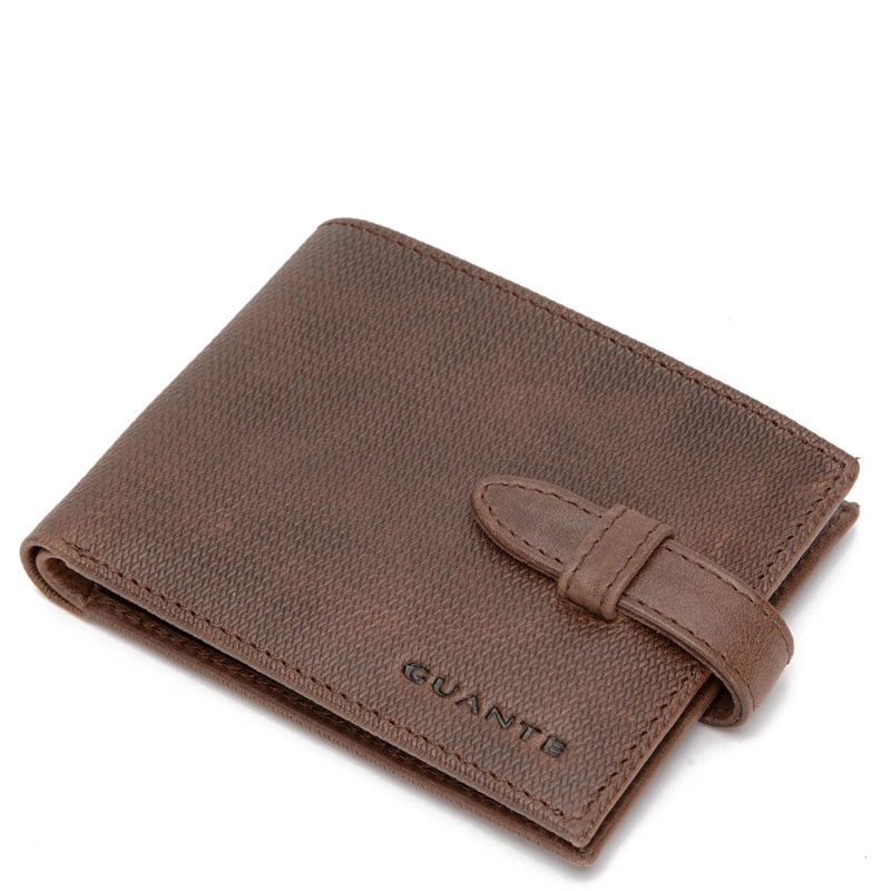 BILLETERA DE CUERO HOMBRE GUANTE CHOCOLATE BILLETERA CON STRAP - 3