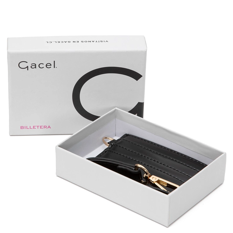 BILLETERA MUJER GACEL NEGRO TARJETERO - 1
