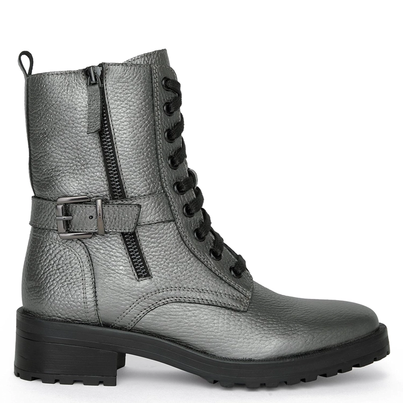 BOTIN DE CUERO MUJER GACEL ACERO MAX - 1