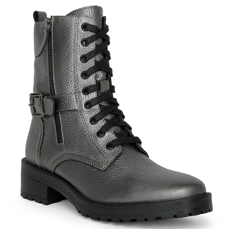 BOTIN DE CUERO MUJER GACEL ACERO MAX - 3