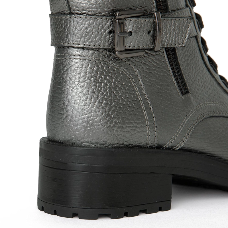BOTIN DE CUERO MUJER GACEL ACERO MAX - 4