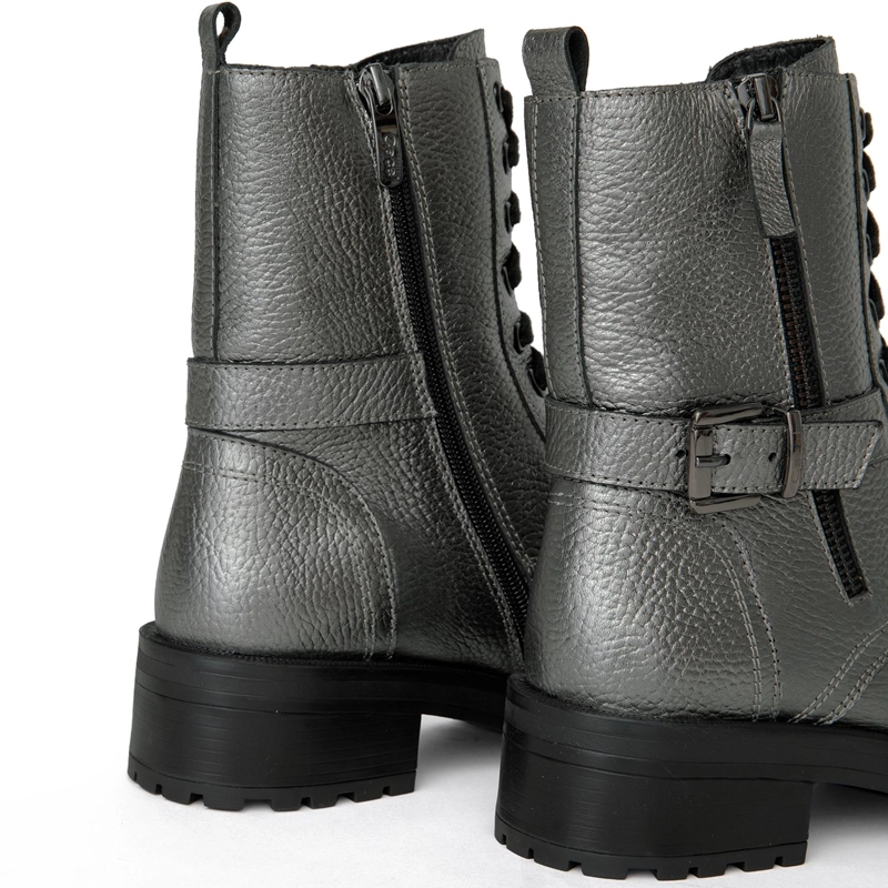 BOTIN DE CUERO MUJER GACEL ACERO MAX - 5