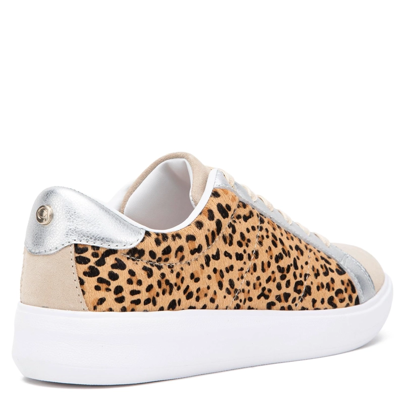 ZAPATILLA DE CUERO MUJER GACEL LEOPARDO ROSALIA - 5