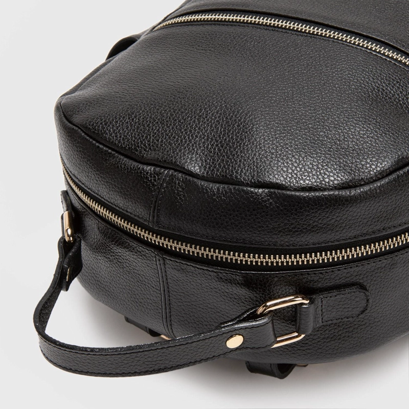 MOCHILA DE CUERO MUJER GACEL NEGRO GRANDE CAR2806 - 4