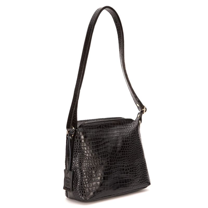 CARTERA DE CUERO MUJER GACEL NEGRO BANDOLERA GRANDE CAR2805 - 2
