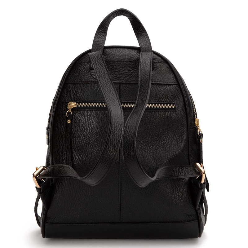 MOCHILA DE CUERO MUJER GACEL NEGRO GRANDE CAR2588 - 2